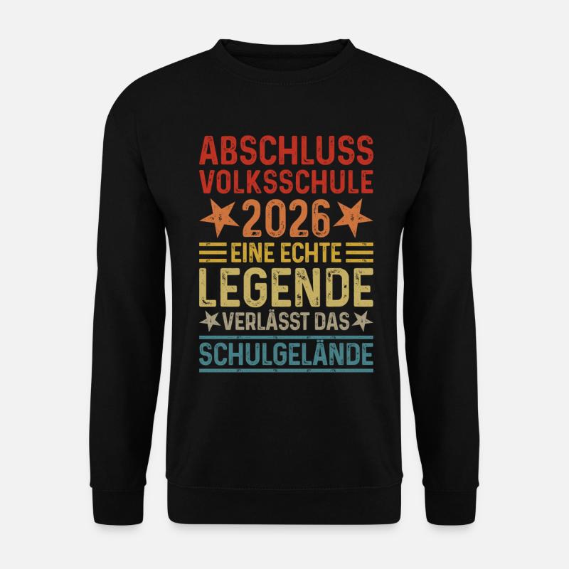 Abschuss 2026 Volksschule  - Unisex Pullover - Schwarz