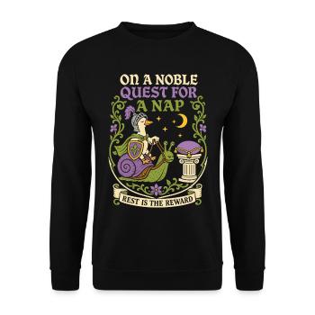 Noble chevalier en quête de sommeil - Sweat-shirt Unisexe - noir - Devant - Alina (178cm) & Michal (187cm)