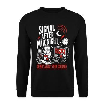 Signal After Midnight Radio Horror - Unisex Sweatshirt - black - Front - Alina (178cm) & Michal (187cm)