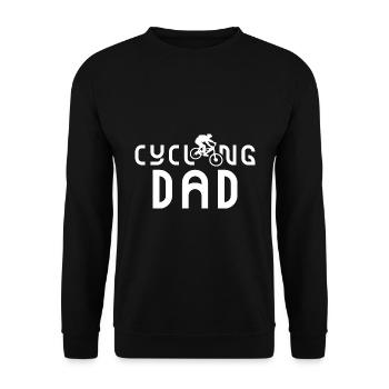 Cyclists Papa Cycling Cycling Cycling - Unisex Sweatshirt - black - Front - Alina (178cm) & Michal (187cm)
