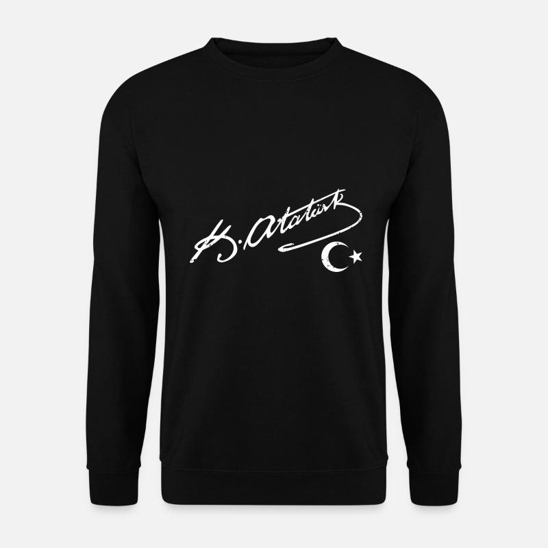 Mustafa Kemal Atatürk Istanbul Türkiye Ataturk - Unisex Pullover - Schwarz