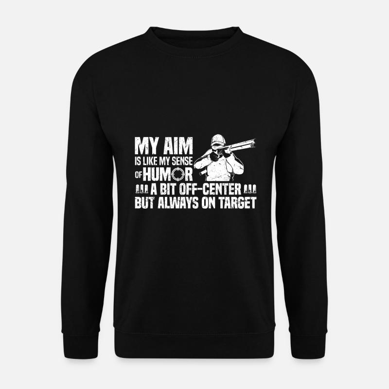 Trapschießen - Unisex Pullover - Schwarz