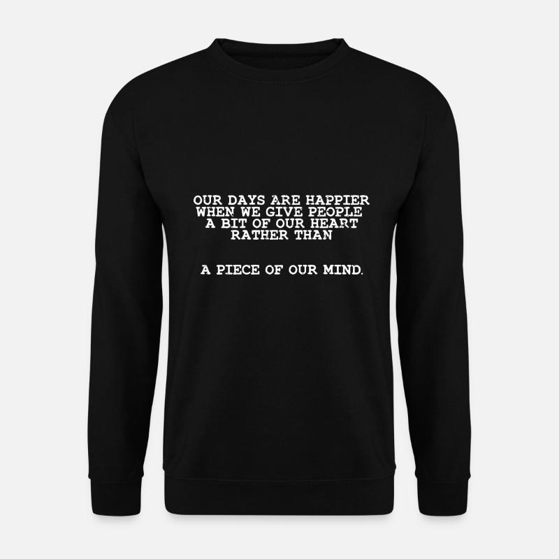 Awesome Empathetic Happiness Giving People - Unisex Sweatshirt - black