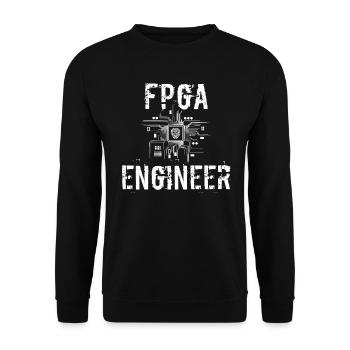 FPGA Ingenieur - Unisex Pullover - Schwarz - Vorne - Alina (178cm) & Michal (187cm)