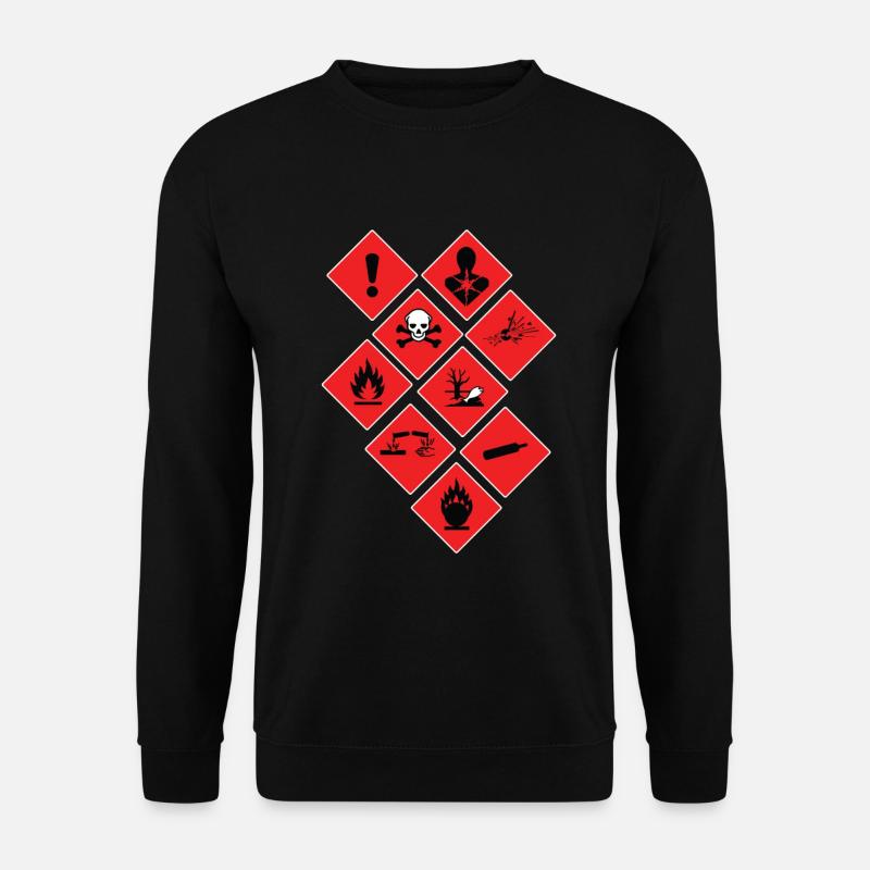 Warnzeichen - Unisex Pullover - Schwarz