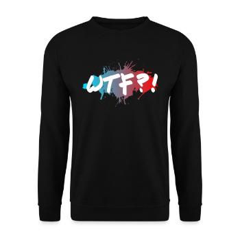 WTF - Unisex Pullover - Schwarz - Vorne - Alina (178cm) & Michal (187cm)
