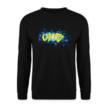 OMG - Unisex Pullover - Schwarz - Vorne - Alina (178cm) & Michal (187cm)