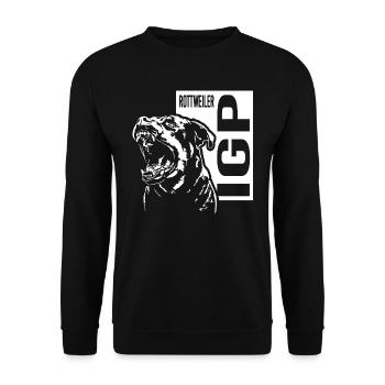 IGP Rottweiler Dog Sport Dog Dogs Wilsigns - Unisex Sweatshirt - black - Front - Alina (178cm) & Michal (187cm)