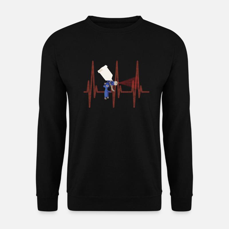 Lackierer Hartbeat - Unisex Pullover - Schwarz
