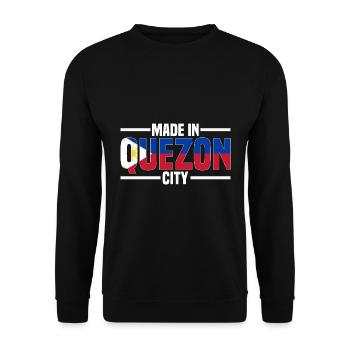 Philippinen Flagge | Filipino Land Asien Geschenke - Unisex Pullover - Schwarz - Vorne - Alina (178cm) & Michal (187cm)