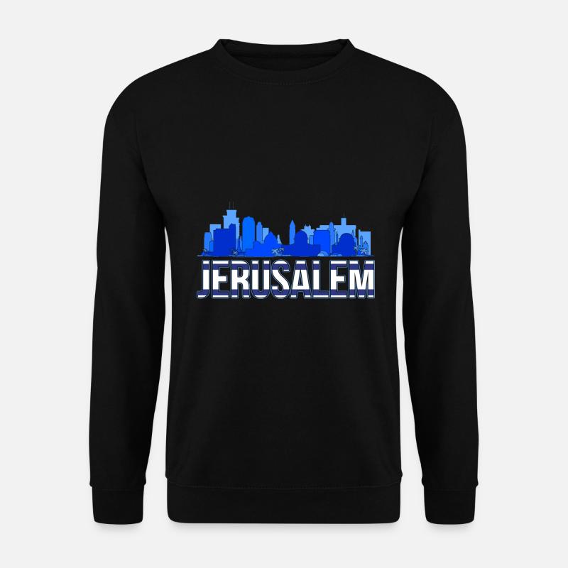 Jerusalem Israeli Geschenk Israel - Unisex Pullover - Schwarz