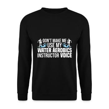 Water Aerobics - Unisex Pullover - Schwarz - Vorne - Alina (178cm) & Michal (187cm)