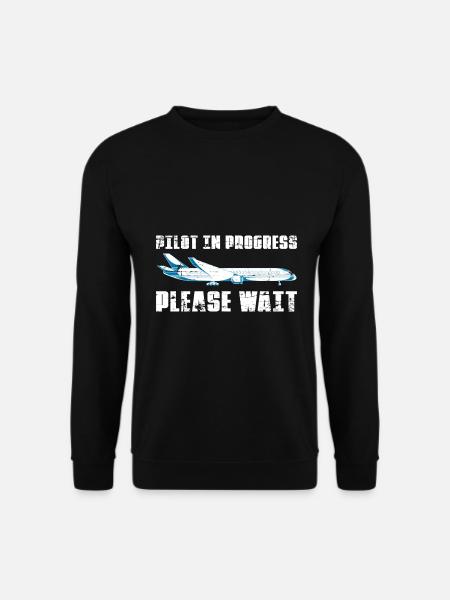 Zukünftiger Pilot Flugzeug Pilot - Unisex Pullover - Schwarz
