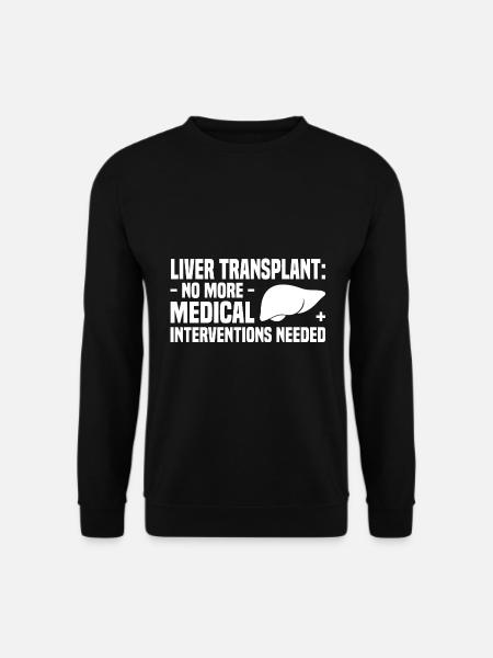 Lebertransplantation - Unisex Pullover - Schwarz
