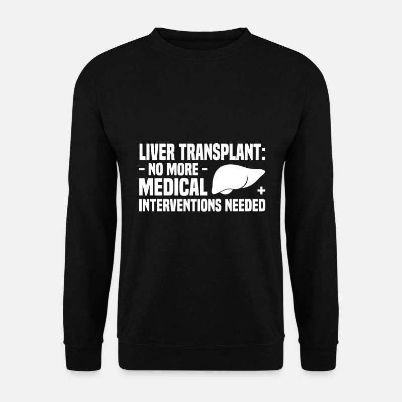 Lebertransplantation - Unisex Pullover - Schwarz