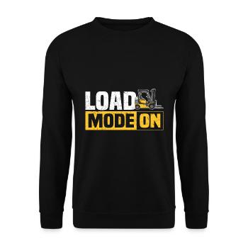 Les dictons du conducteur de chariot élévateur | Cadeau chariot élévateur - Sweat-shirt Unisexe - noir - Devant - Alina (178cm) & Michal (187cm)