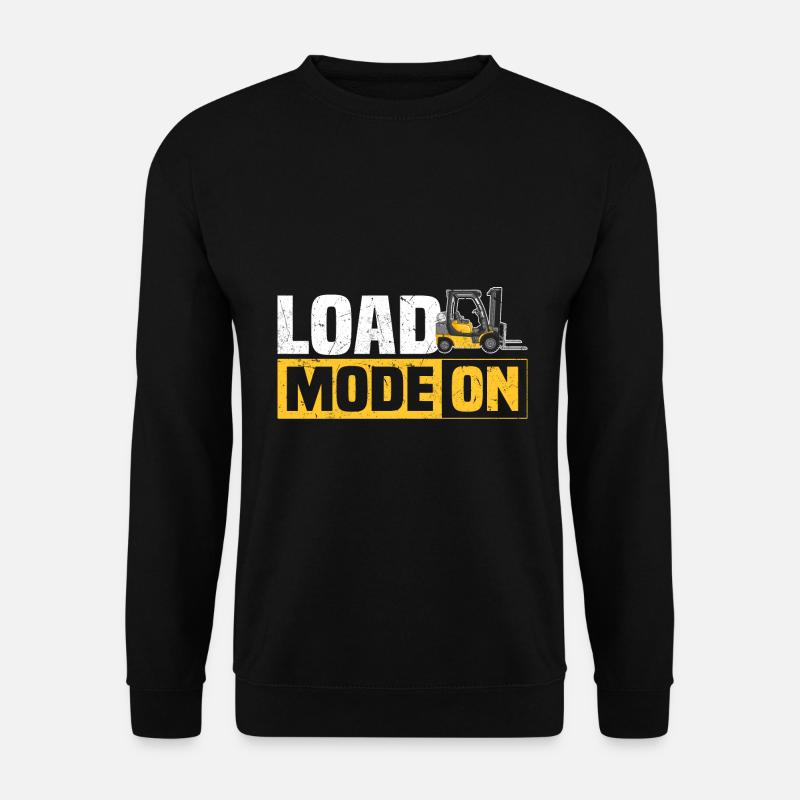 Gabelstaplerfahrer Sprüche | Gabelstapler Geschenk - Unisex Pullover - Schwarz