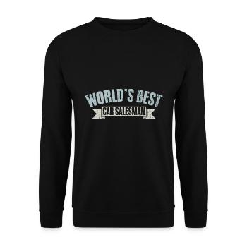 Cool Automobile Dealership For The World's Best - Unisex Pullover - Schwarz - Vorne - Alina (178cm) & Michal (187cm)
