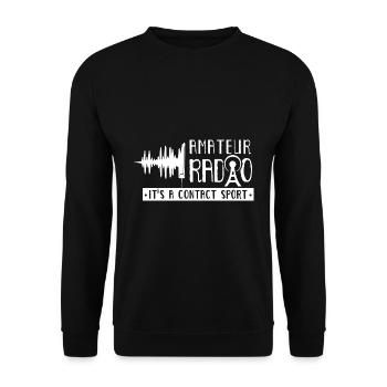 Amateurfunk Es Ist Ein Kontaktsport Amateurfunker - Unisex Pullover - Schwarz - Vorne - Alina (178cm) & Michal (187cm)