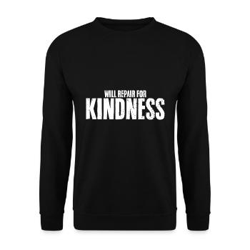 Cool Will Repair For Kindness A Repairman Repair - Unisex Sweatshirt - black - Front - Alina (178cm) & Michal (187cm)