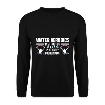 Wassergymnastik - Unisex Pullover - Schwarz - Vorne - Alina (178cm) & Michal (187cm)