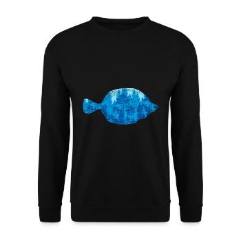Pêche Nature Amoureux Pêche Cadeau Poisson - Sweat-shirt Unisexe - noir - Devant - Alina (178cm) & Michal (187cm)