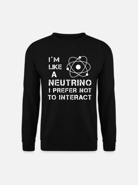 Neutrino Physik - Unisex Pullover - Schwarz