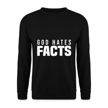 Atheismus Skeptiker Atheisten Atheist Wissenschaft - Unisex Pullover - Schwarz - Vorne - Alina (178cm) & Michal (187cm)
