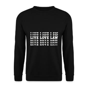 Anwalt - Unisex Pullover - Schwarz - Vorne - Alina (178cm) & Michal (187cm)