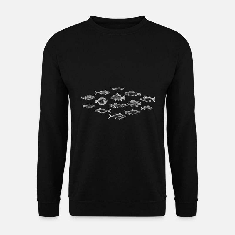 Angeln - Unisex Pullover - Schwarz