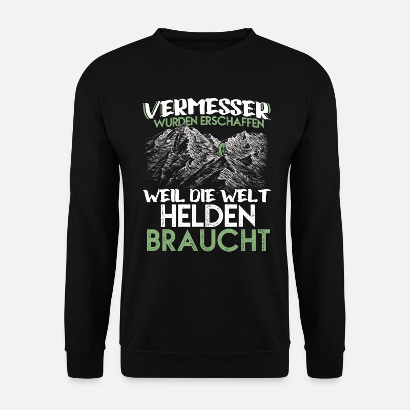 Vermesser Helden - Unisex Pullover - Schwarz