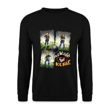 Die Wilden Kerle Quartett Logo - Unisex Pullover - Schwarz - Vorne - Alina (178cm) & Michal (187cm)
