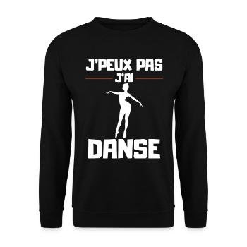 I Can't I Danced - Unisex Sweatshirt - black - Front - Alina (178cm) & Michal (187cm)