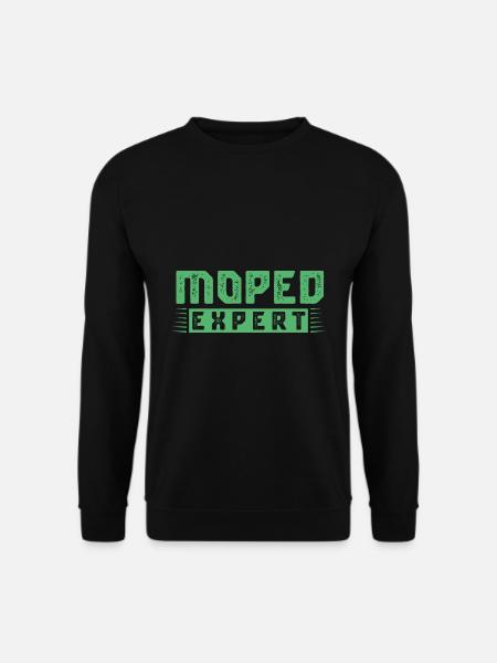 Moped Experte Mokick Mofa Mopedfahrer - Unisex Pullover - Schwarz