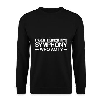 Bühnentechniker Theater | Beruf Technik Geschenk - Unisex Pullover - Schwarz - Vorne - Alina (178cm) & Michal (187cm)