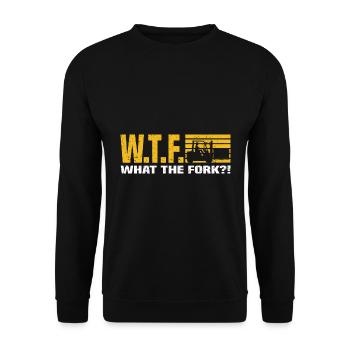 Gabelstapler - Unisex Pullover - Schwarz - Vorne - Alina (178cm) & Michal (187cm)