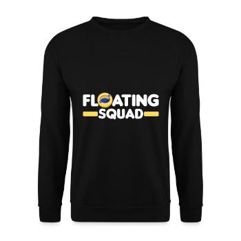 Wildwasser Rafting | Paddeln Schlauchboot Geschenk - Unisex Pullover - Schwarz - Vorne - Alina (178cm) & Michal (187cm)
