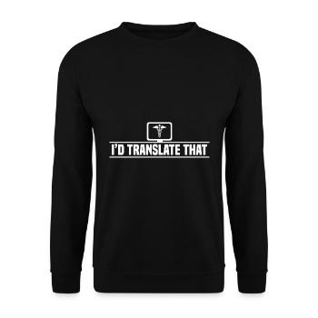 Klinische Kodierfachkraft - Unisex Pullover - Schwarz - Vorne - Alina (178cm) & Michal (187cm)