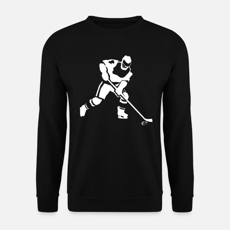 Eishockeyspieler - Unisex Pullover - Schwarz