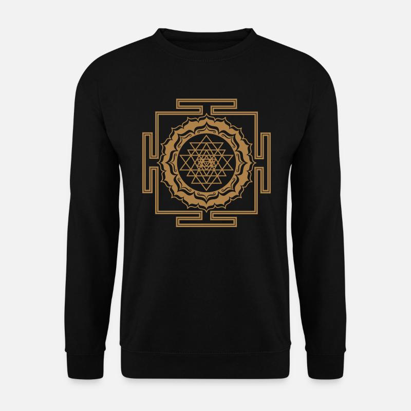 Shri Chakra Yantra - kosmischer Energie Generator - Unisex Pullover - Schwarz