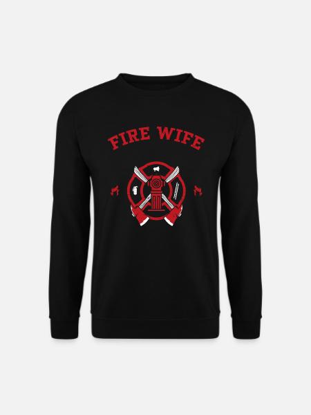 Fire Wife - Firefighter - Unisex Sweatshirt - black