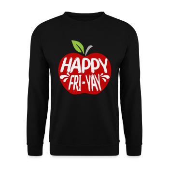Humor Friday Lehrer-Wochenende - Unisex Pullover - Schwarz - Vorne - Alina (178cm) & Michal (187cm)