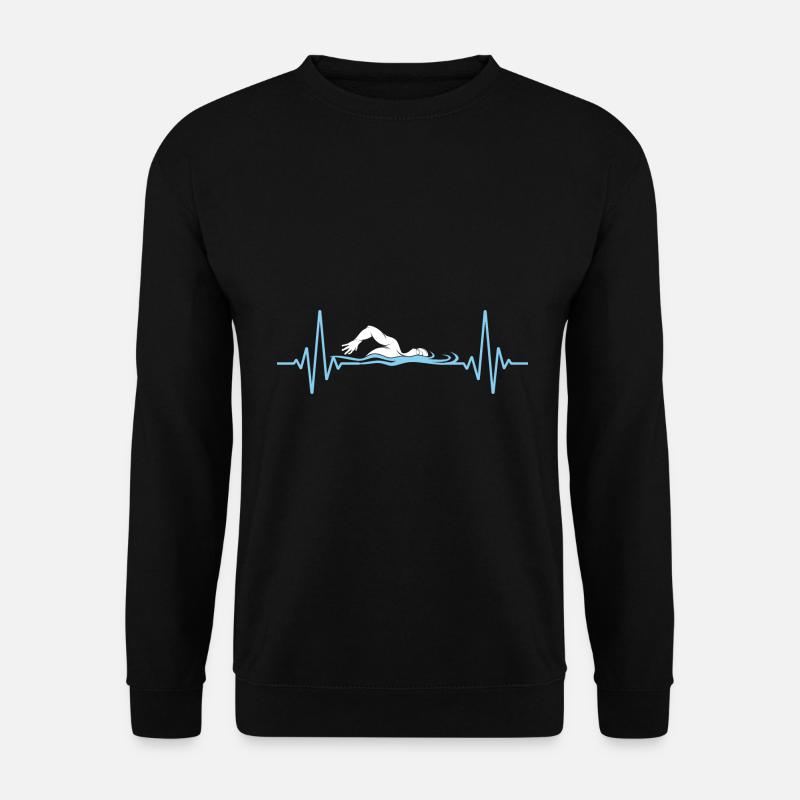 Swimmer Pulse Frequency Swimming - Unisex Sweatshirt - black