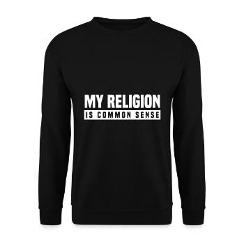 Atheismus - Unisex Pullover - Schwarz - Vorne - Alina (178cm) & Michal (187cm)