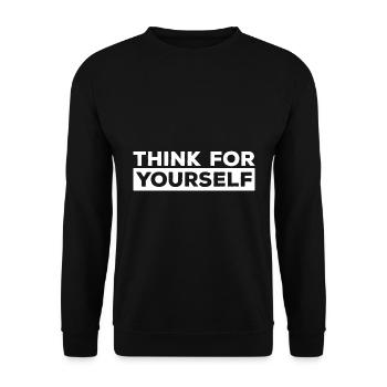Atheism Proverbs | Atheists Atheist Gift Idea - Unisex Sweatshirt - black - Front - Alina (178cm) & Michal (187cm)