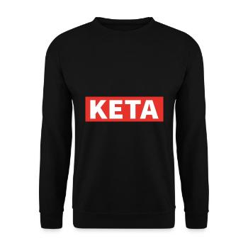 KETA Ketamine Drugs Funny Party Gift - Unisex Sweatshirt - black - Front - Alina (178cm) & Michal (187cm)