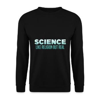 Atheism - Unisex Sweatshirt - black - Front - Alina (178cm) & Michal (187cm)