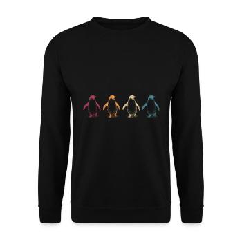 Antarctique zoo cadeau de bébé - Sweat-shirt Unisexe - noir - Devant - Alina (178cm) & Michal (187cm)