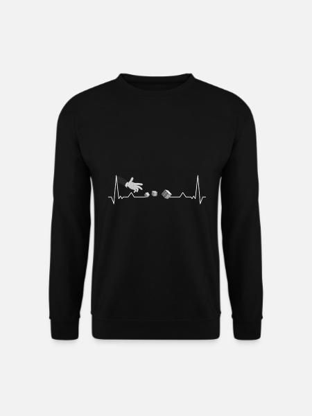 Gambling Heartbeat Dice Casino Casino - Unisex Sweatshirt - black