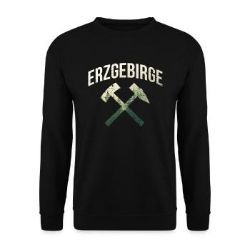 Monts Métallifères - Coups et fer - Sweat-shirt Unisexe - noir - Devant - Alina (178cm) & Michal (187cm)